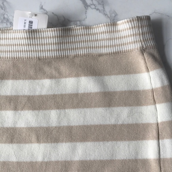 NWT English Factory Stripe Fringe Skirt - Picture 3 of 4